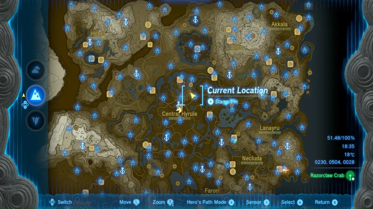 Best Amber Farming Locations in Zelda Tears of the Kingdom (TOTK) Battle-Talus-Location-1