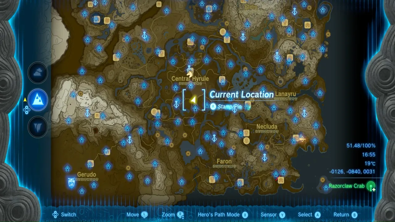 Best Amber Farming Locations in Zelda Tears of the Kingdom (TOTK) Battle-Talus-Location-3