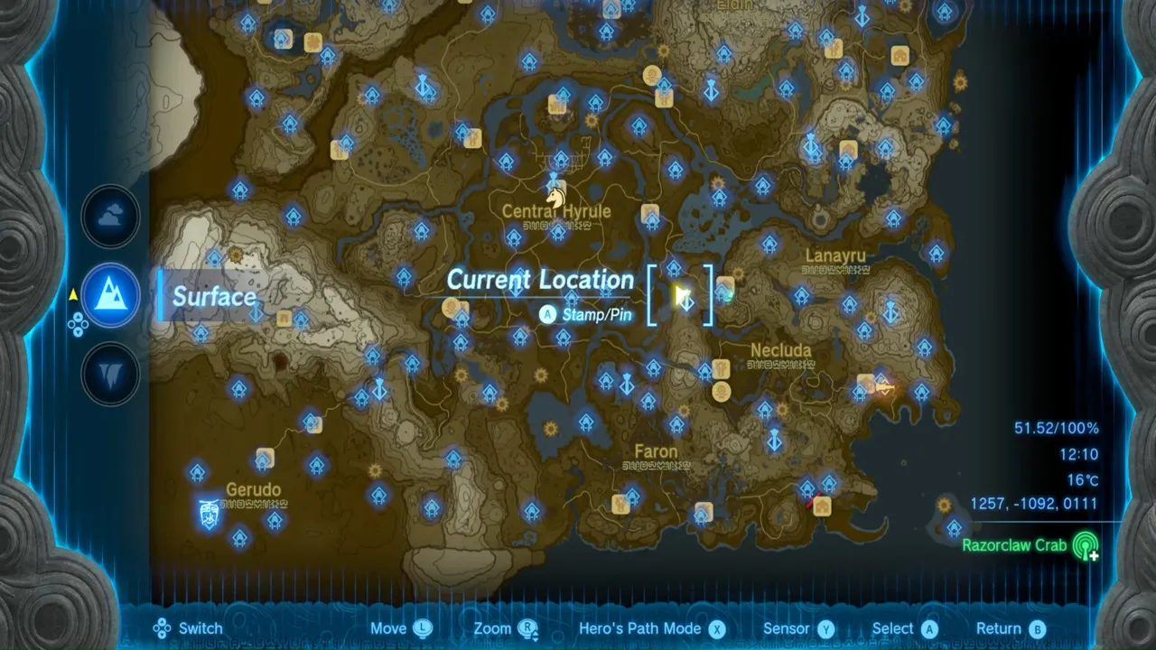 Best Amber Farming Locations in Zelda Tears of the Kingdom (TOTK) Battle-Talus-Location-4
