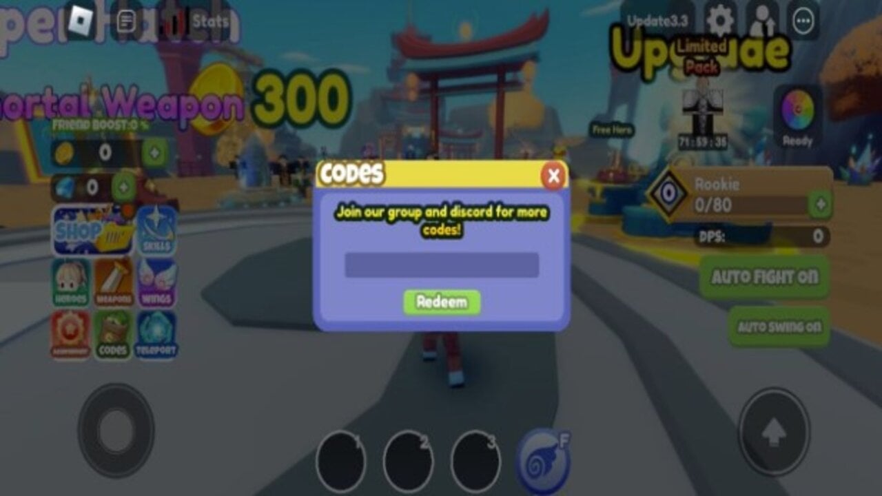 Power Fighting Simulator Codes Redeem-Codes-Power-Fighting-Simulator-