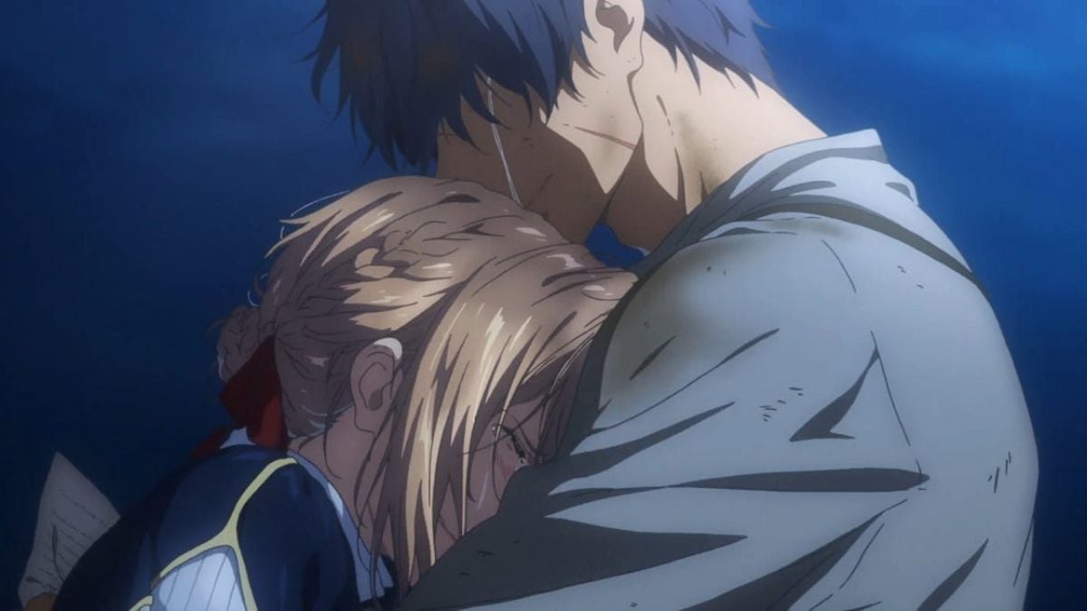 10 Best Anime Movies On Netflix You Can Watch Right Now Violet-Evergarden-the-movie-screencap-of-the-two-leads-crying-and-embracing-one-another